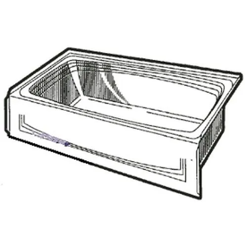 BATH TUB WHT LH,27 X 54